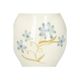 Vase, grès, fleurs d'été peintes à la main, bleu, Ø12 x 19 cm