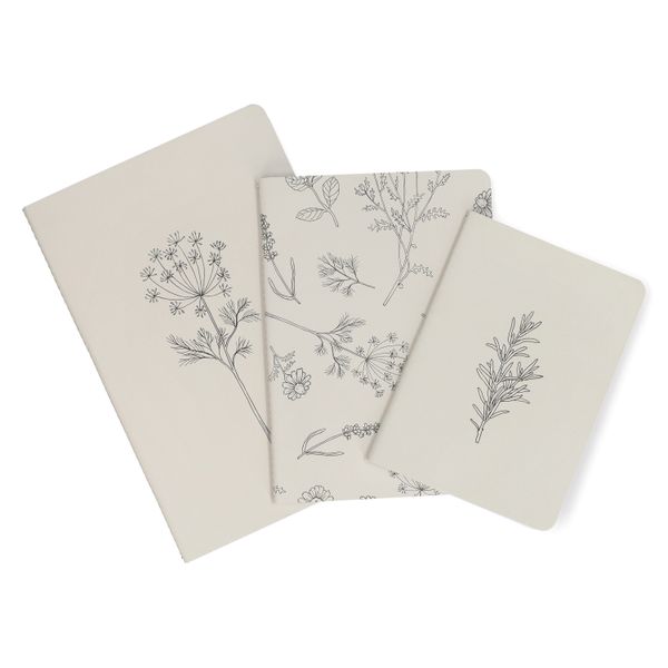 Setje schriften, dille, kruiden en takjes