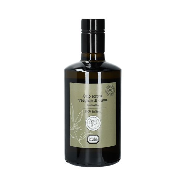 Huile d'olive extra vierge, biologique, monocultivar Biancolilla, 500 ml Huile d'olive extra vierge, biologique, monocultivar Biancolilla, 500 ml