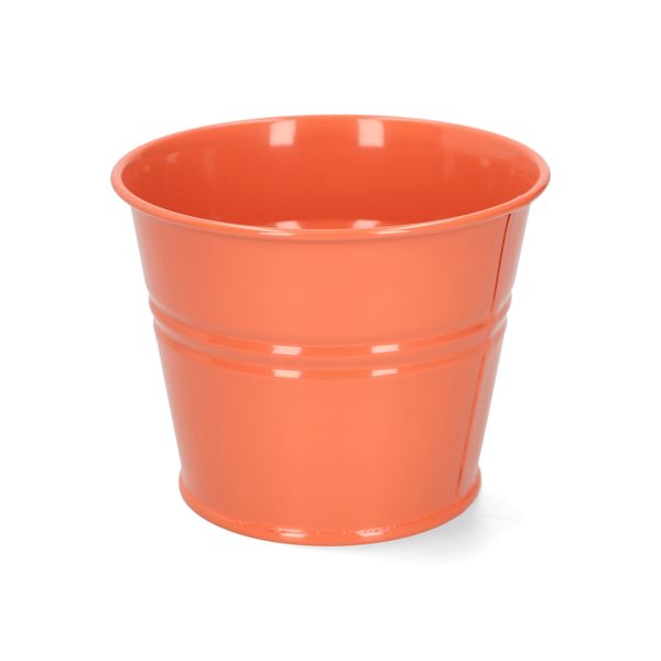 Cache-pot, zinc, abricot, Ø14,5 cm