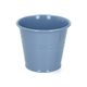 Flowerpot, zinc, marine blue, Ø11 cm