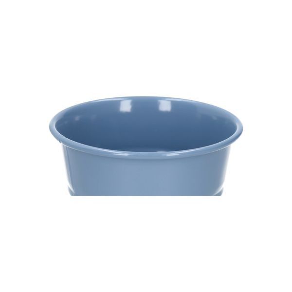 Flowerpot, zinc, marine blue, Ø11 cm