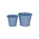 Flowerpot, zinc, marine blue, Ø11 cm