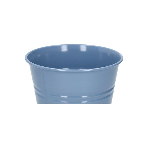 Flowerpot, zinc, marine blue, Ø14.5 cm