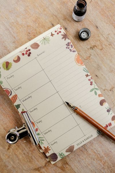 Menuplanner, specerijen, A5