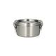 Lunchbox met siliconen ring, RVS, rond, Ø10 cm, 300 ml