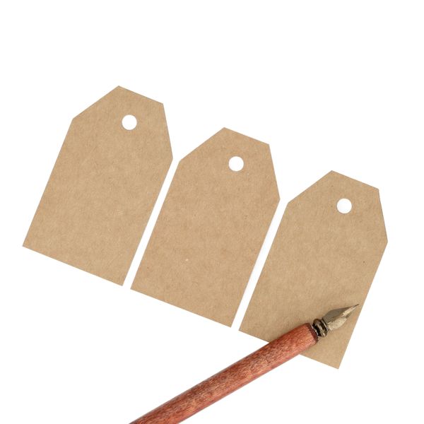 Étiquettes cadeaux, papier, 20 pièces