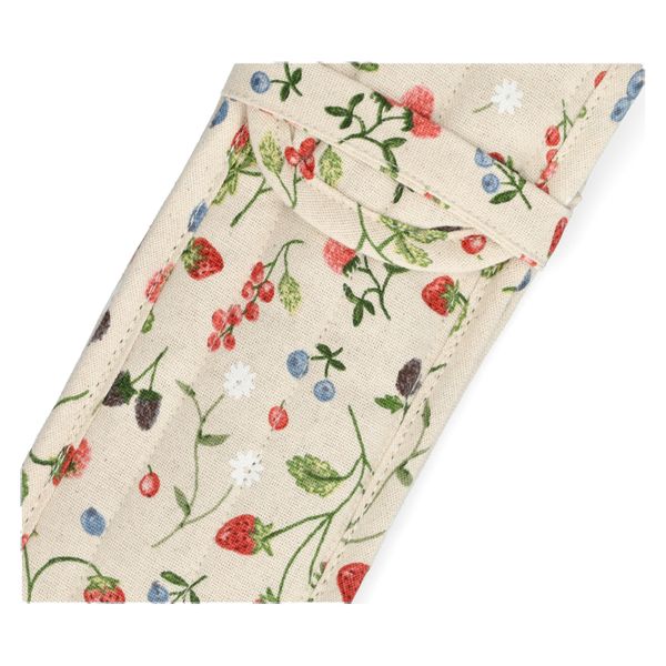 Pencil case GOTS organic cotton, red fruits