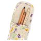 Pencil case, GOTS organic cotton, spring flowers