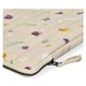 Laptop cover, GOTS organic cotton, spring flowers, 25 cm x 35 cm