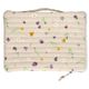 Laptop cover, GOTS organic cotton, spring flowers, 16 inch