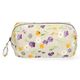 Pencil case, GOTS organic cotton, spring flowers, 9 x 7 cm