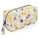 Pencil case, GOTS organic cotton, spring flowers, 9 x 7 cm