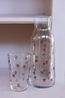 Karaffe, Glas, rote Beeren, 1,2 Liter