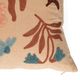 Coussin brodé, velours de coton bio, dahlia, 50 x 30 cm