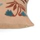 Coussin brodé, velours de coton bio, dahlia, 50 x 30 cm