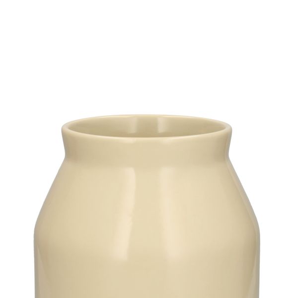 Vase, céramique, gris silex, Ø 14 x 23 cm