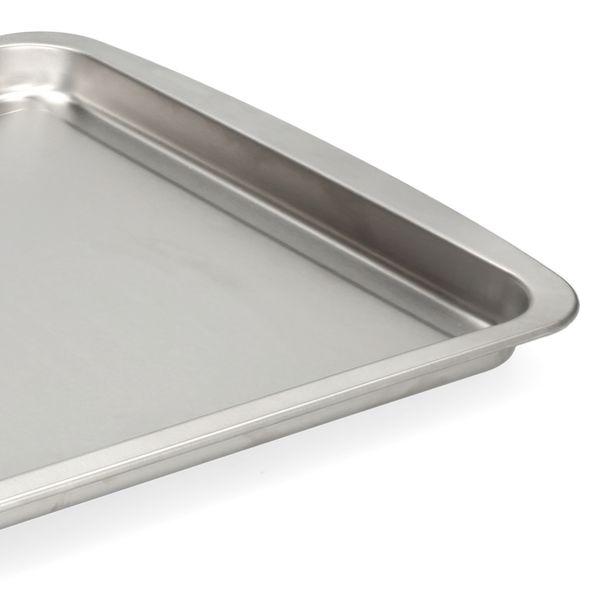 Plaque de cuisson, inox recyclé, 28 x 36 cm