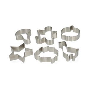Ausstechformen, recyc. rostfreier Stahl, 6er-Set Ausstechformen, recyc. rostfreier Stahl, 6er-Set