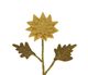 Blume Dahlie, Filz, gelb, 35 cm