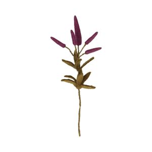 Fleur, feutrine, véronique, violet, 35 cm