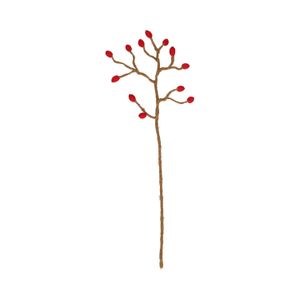 Zweig Hagebutte, Filz, 40 cm