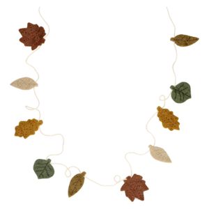 Guirlande, feutrine, feuilles, 150 cm