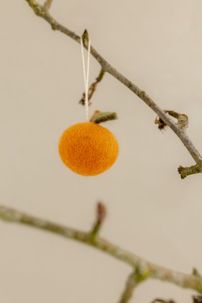 Anhänger Apfelsine, Filz