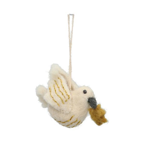 Hanger, vilt, vredesduif met ster