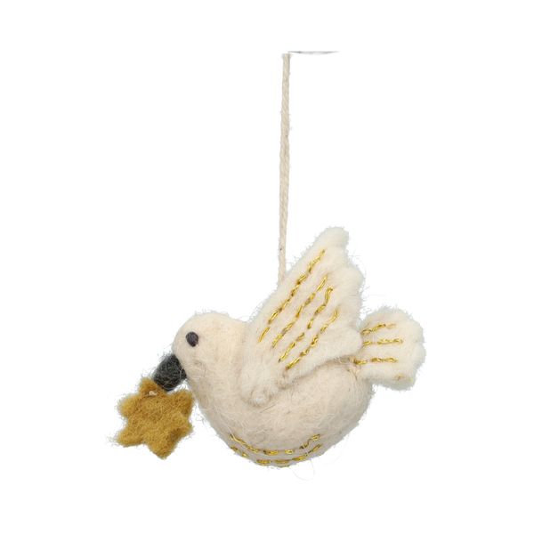 Hanger, vilt, vredesduif met ster