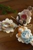 Hanger, vilt, engel met lila jurk en kaars