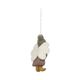 Hanger, vilt, engel met lila jurk en kaars