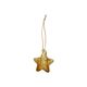 Hanger, glas, ster, geel
