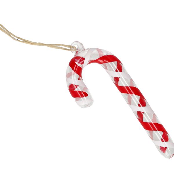 Hanger, glas, candy cane
