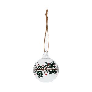 Weihnachtskugel, Glas, Kranz, 5 cm Weihnachtskugel, Glas, Kranz, 5 cm