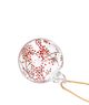 Boule de Noël, verre, baies rouges