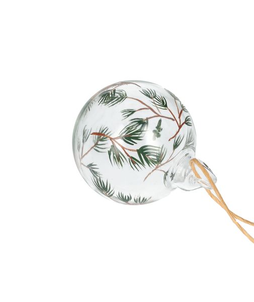 Boule de Noël, verre, brindilles