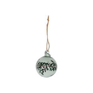 Boule de Noël, verre, couronne, vert