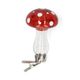Knijper paddenstoel, glas, rood