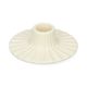 Bougeoir coquillage, porcelaine, ondulé, silex, Ø10,2X3,2 CM