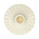 Bougeoir coquillage, porcelaine, ondulé, silex, Ø10,2X3,2 CM