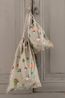Pochon cadeau, coton recyclé, trésors de la forêt, 27 x 37 cm