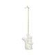 Hanger, porselein, eekhoorn, wit en goud