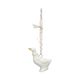 Hanger, porselein, gans, wit en goud