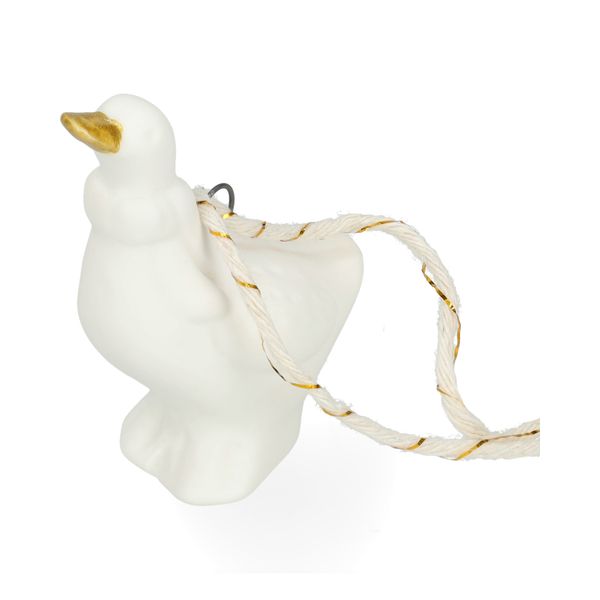 Hanger, porselein, gans, wit en goud