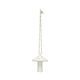 Hanger, porselein, paddenstoel, wit en goud