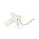 Hanger, porselein, paddenstoel, wit en goud