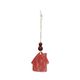 Hanger, porselein, huis, rood