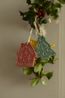 Hanger, porselein, kerstboom, groen