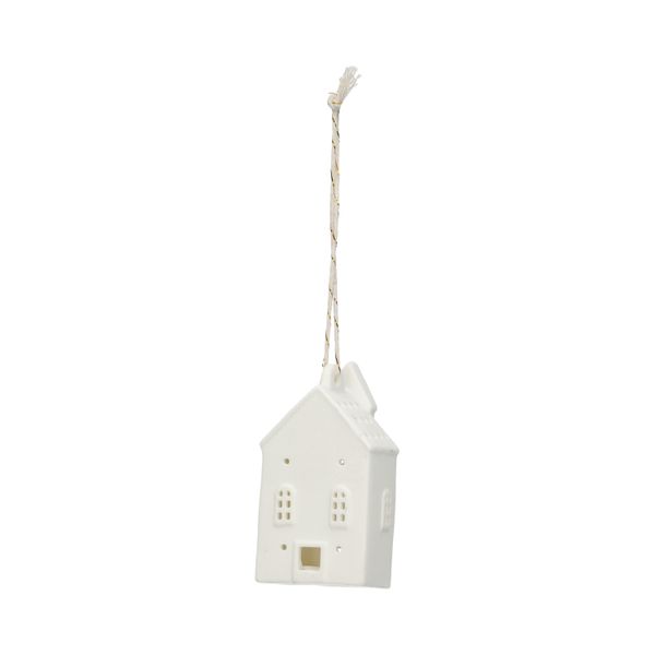Hanger, porselein, kerk, wit